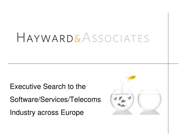 executive search to the software services telecoms industry across europe