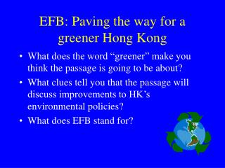 EFB: Paving the way for a greener Hong Kong