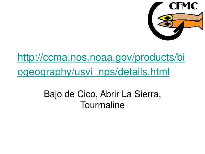 http ccma nos noaa gov products biogeography usvi nps details html