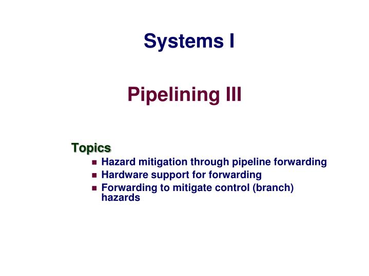 pipelining iii