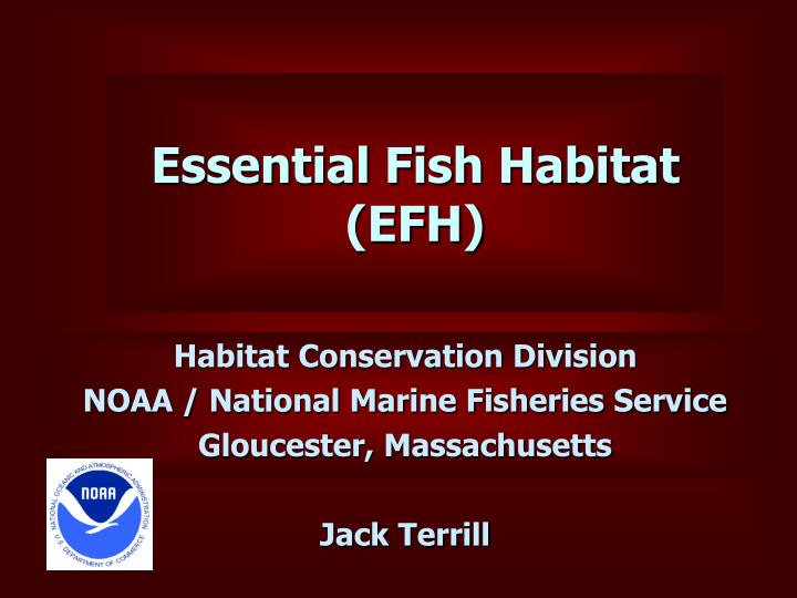 essential fish habitat efh