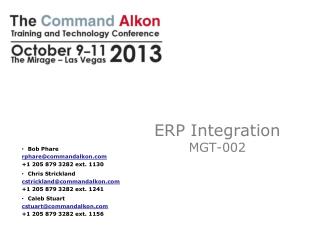 ERP Integration MGT-002