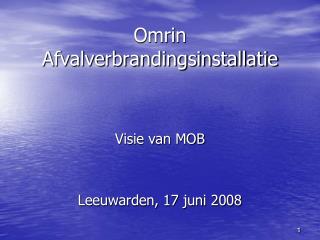 omrin afvalverbrandingsinstallatie