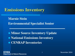 Emissions Inventory