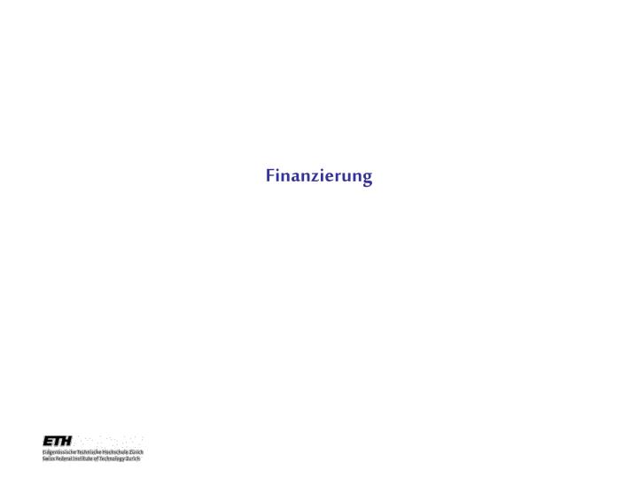 finanzierung