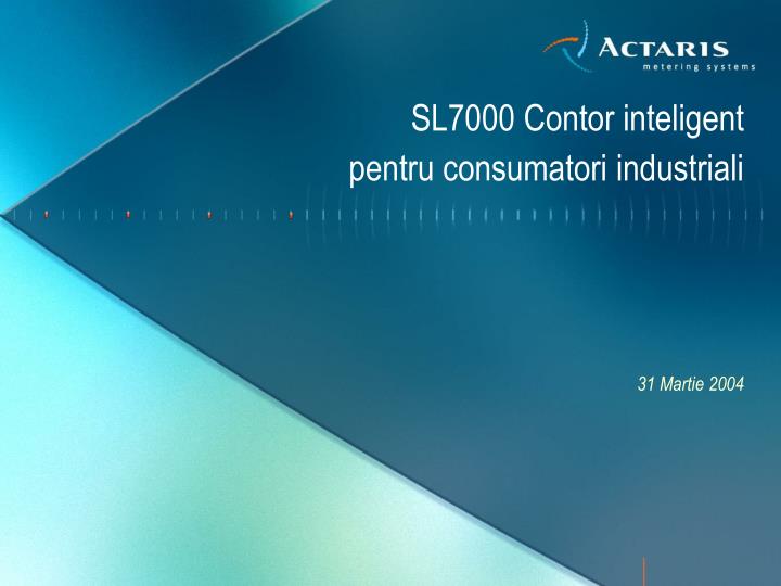 sl7000 contor inteligent pentru consumatori industriali