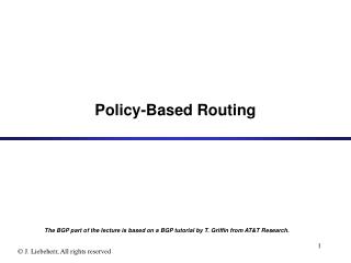 Policy-Based Routing
