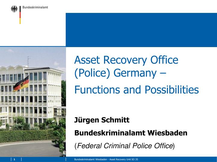 asset recovery office police germany functions and possibilities