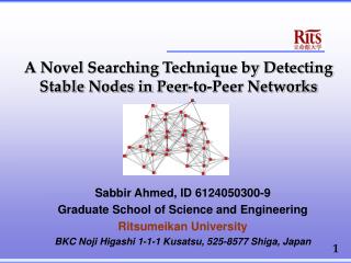 A Novel Searching Technique by Detecting Stable Nodes in Peer-to-Peer Networks