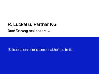 r l ckel u partner kg buchf hrung mal anders