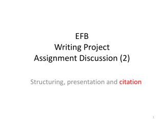 EFB Writing Project Assignment Discussion (2)