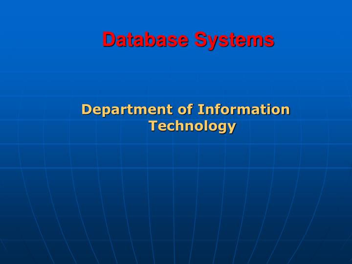 presentation database systems