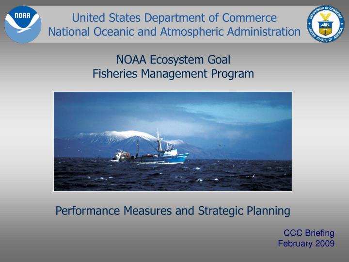 noaa ecosystem goal fisheries management program