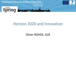 Horizon 2020 and Innovation