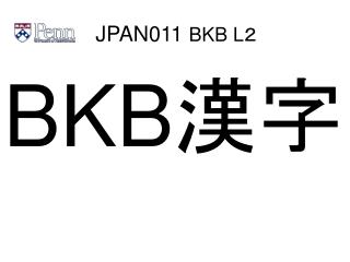 JPAN011 BKB L ２