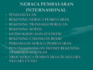 neraca pembayaran internasional