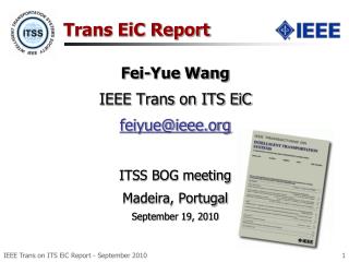 Trans EiC Report