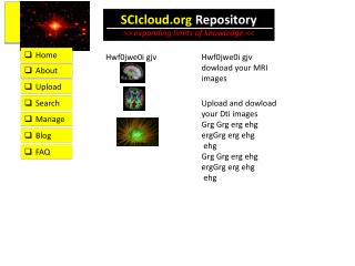 SCIcloud Repository &gt;&gt; expanding limits of knowledge &lt;&lt;