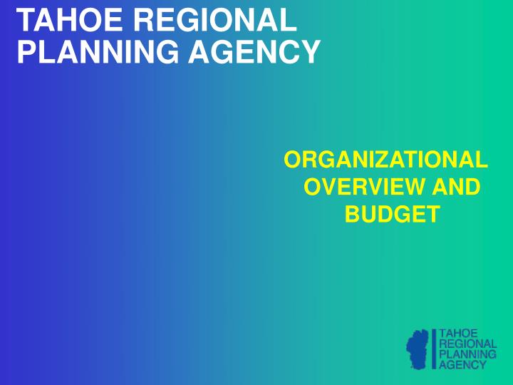 tahoe regional planning agency