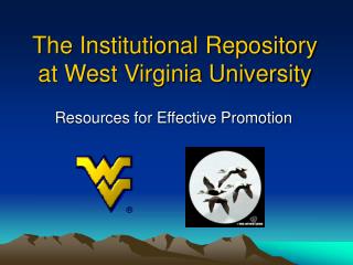 The Institutional Repository at West Virginia University
