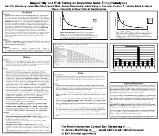 Results Statistical Analysis: