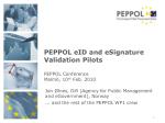 Enhancing eID and eSignature Interoperability: Insights from the PEPPOL Conference 2010 - slide 1