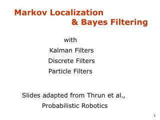 Markov Localization &amp; Bayes Filtering