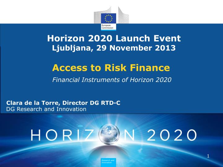 access to risk finance