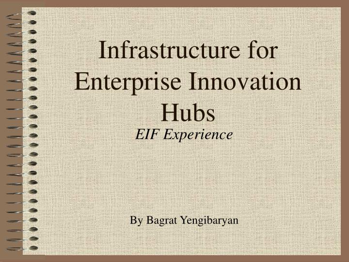 infrastructure for enterprise innovation hubs