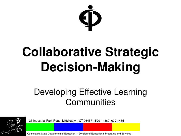 collaborative strategic decision making