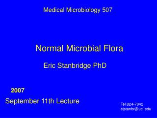 Normal Microbial Flora