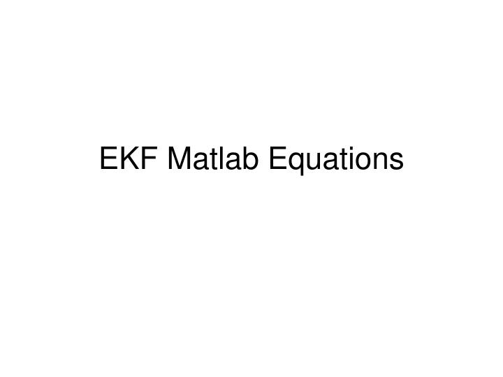 ekf matlab equations