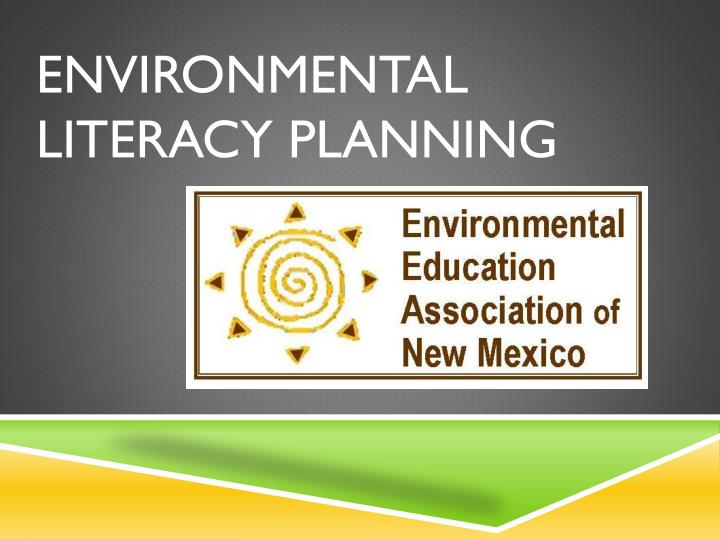 environmental literacy planning