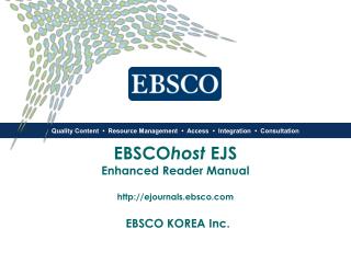 ebsco host ejs enhanced reader manual http ejournals ebsco com