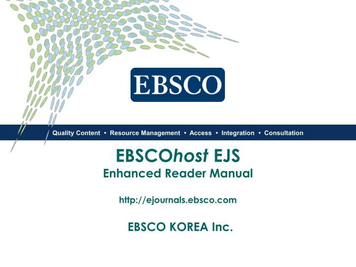 ebsco host ejs enhanced reader manual http ejournals ebsco com