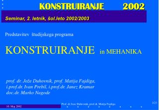 seminar 2 letnik ol leto 2002 2003