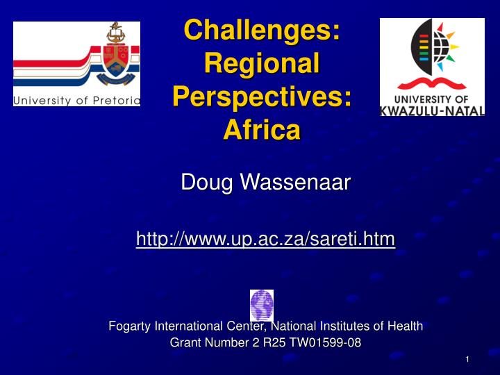 challenges regional perspectives africa