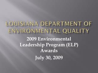 Louisiana Department of Environmental Quality