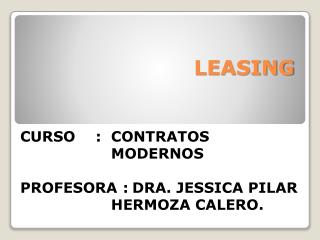 leasing