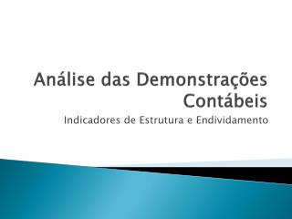 an lise das demonstra es cont beis