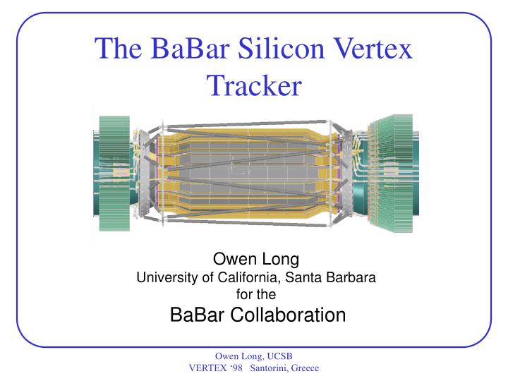 the babar silicon vertex tracker
