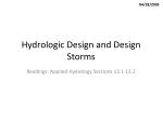 Hydrologic Design and Design Storms