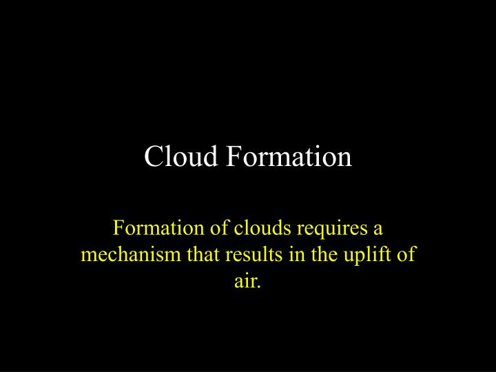 cloud formation