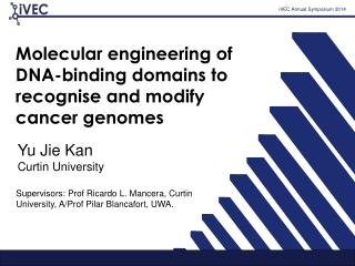 Molecular engineering of DNA-binding domains to recognise and modify cancer genomes