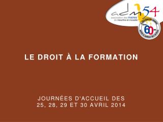 le droit la formation