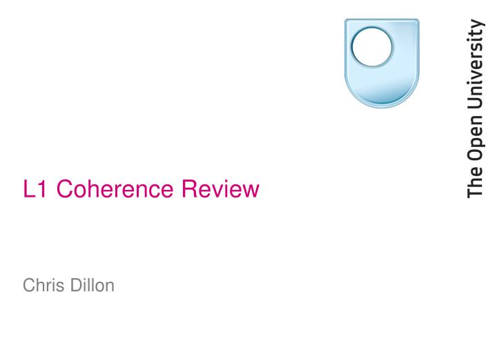 l1 coherence review