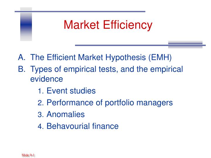 market efficiency