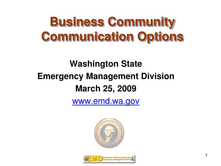 business community communication options
