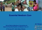 Essential Newborn Care - slide 1