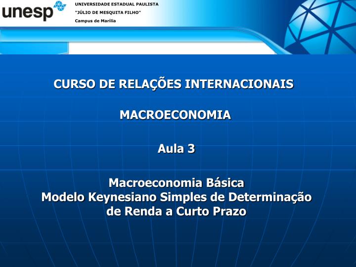 curso de rela es internacionais